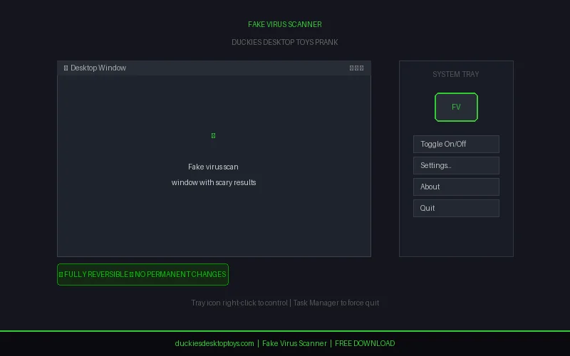 Fake Virus Scanner screenshot