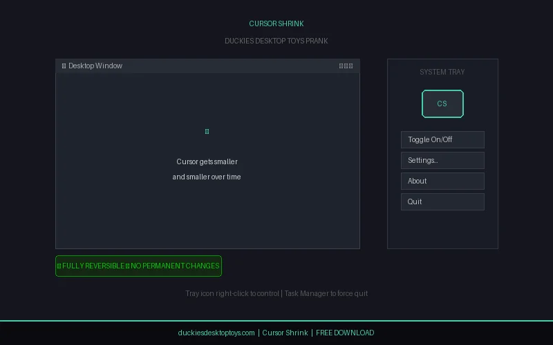 Cursor Shrink screenshot