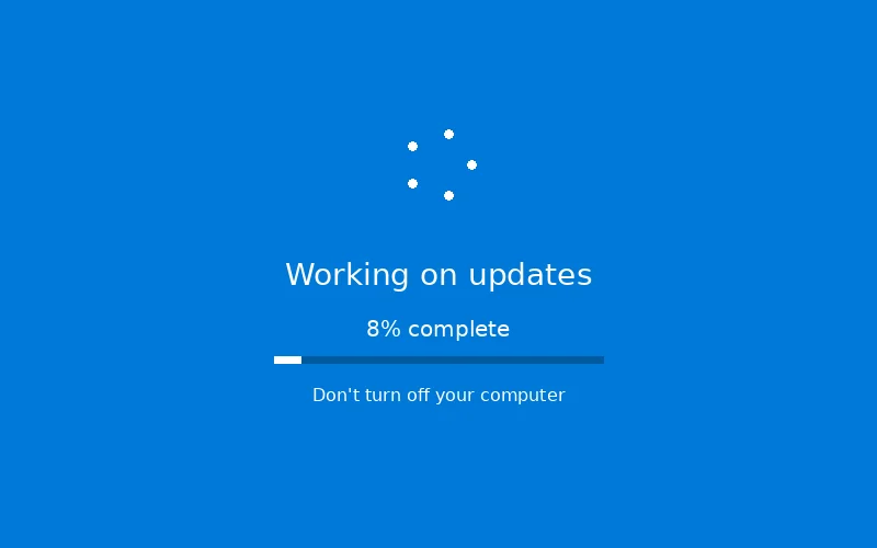 Fake Update Screen screenshot